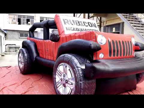 Lifelike Large Inflatable Jeep Video