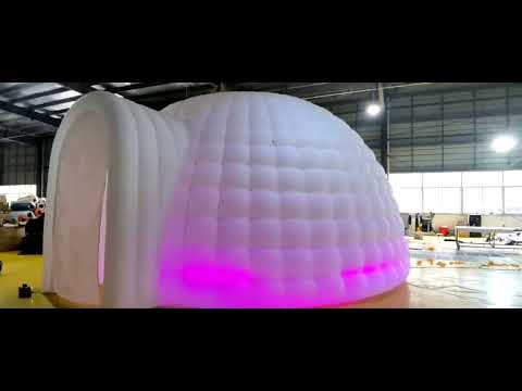 Inflatable Igloo With LEDs inflatableisland