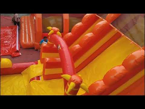 Orange Inflatable Water Slide – inflatableisland.co