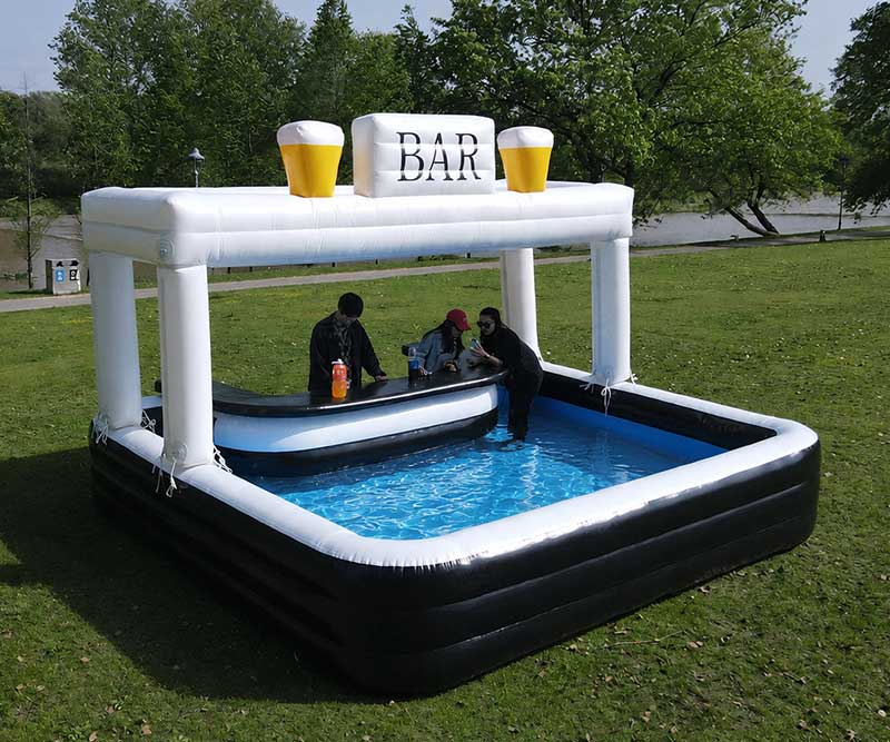 Inflatable Pool With Bar Side