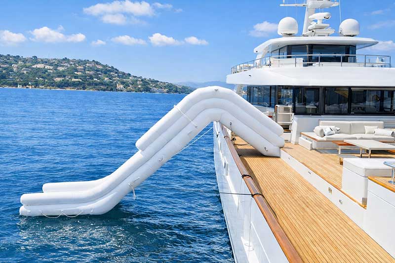 Small Inflatable Yacht Slides