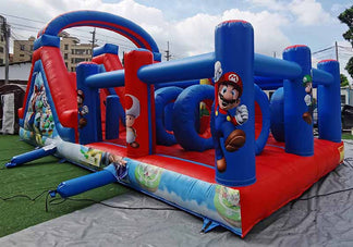 Mario Inflatable Structure Mario Bros Inflatable Obstacle Course – inflatableisland.co