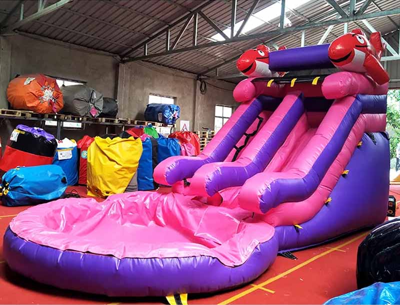 Water slide bounce houses hotsell for sale