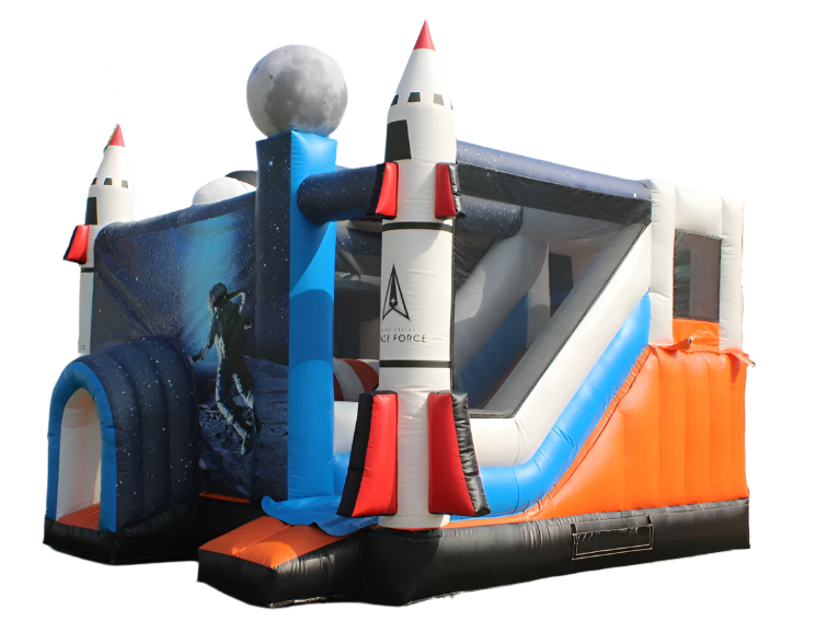 Inflatable Riding Space Shuttle Space Shuttle Bounce House With Slide – inflatableisland.co