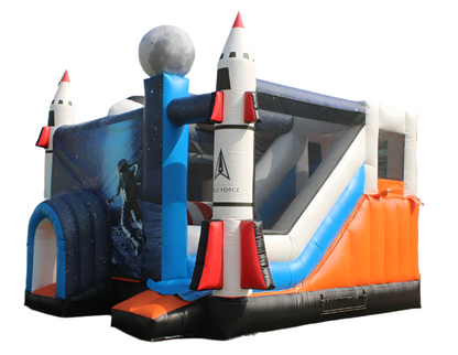 Space Shuttle Bounce House With Slide