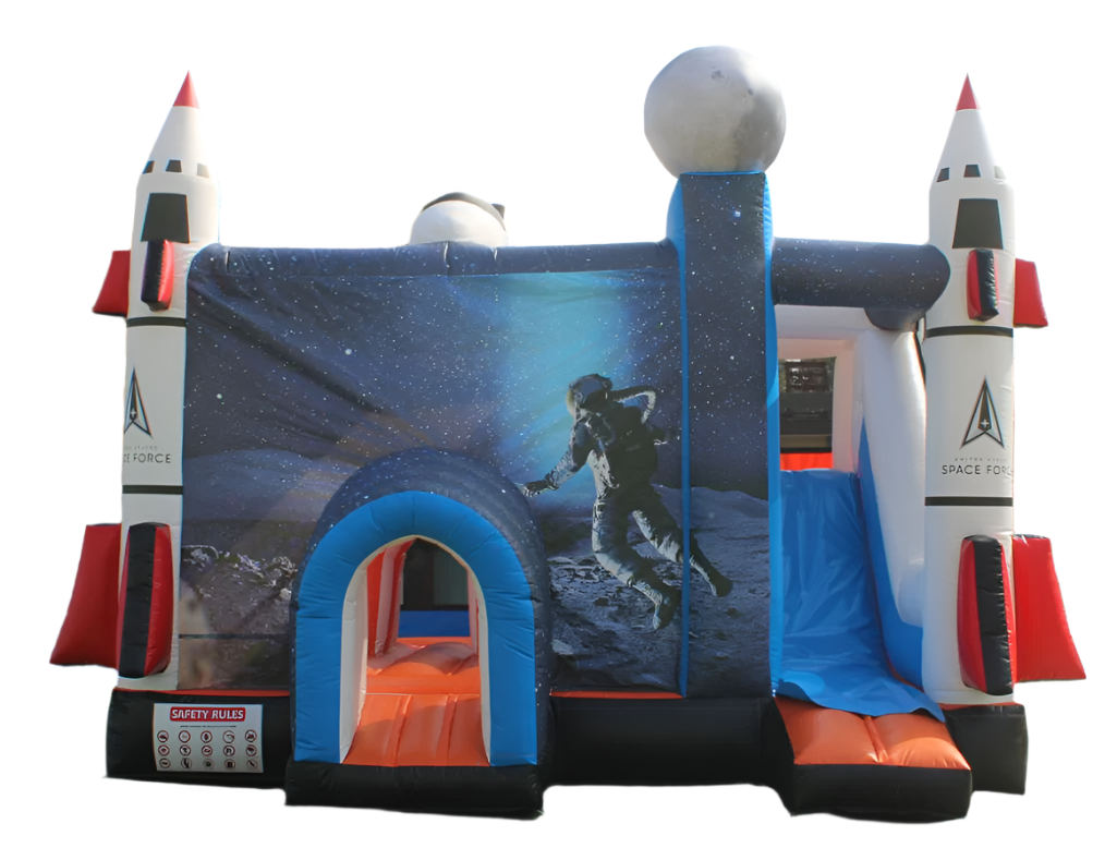 Inflatable Riding Space Shuttle Space Shuttle Bounce House With Slide – inflatableisland.co