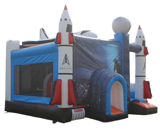 Space Shuttle Bounce House With Slide