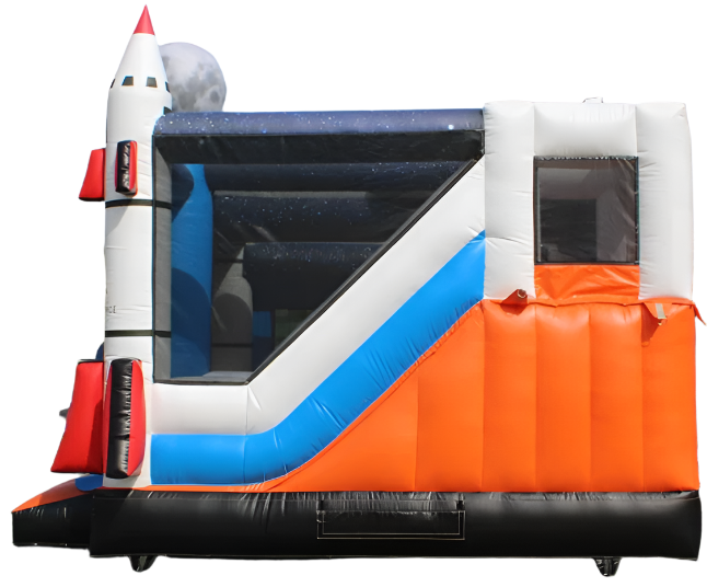 Space Shuttle Bounce House With Slide