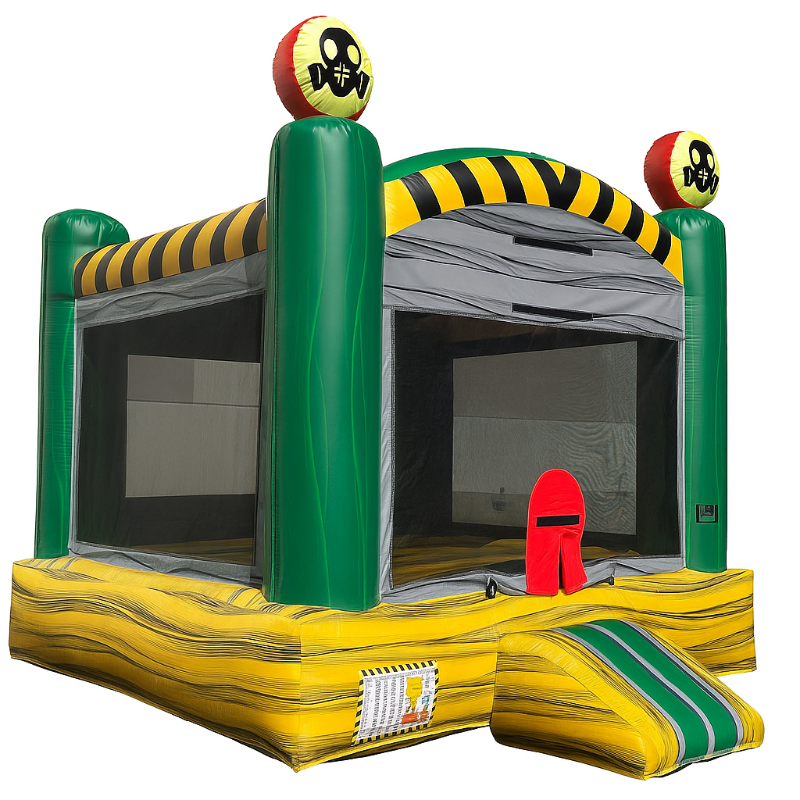 toxic themed bouncer side