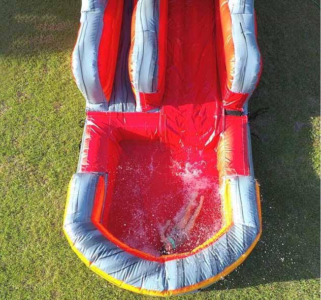 Tropical Jungle Inflatable Water Slide Pool