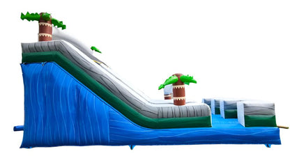 Tropical Jungle Double Lane Inflatable Waterslide