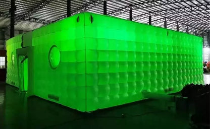 Inflatable Nightclub with Green Lights