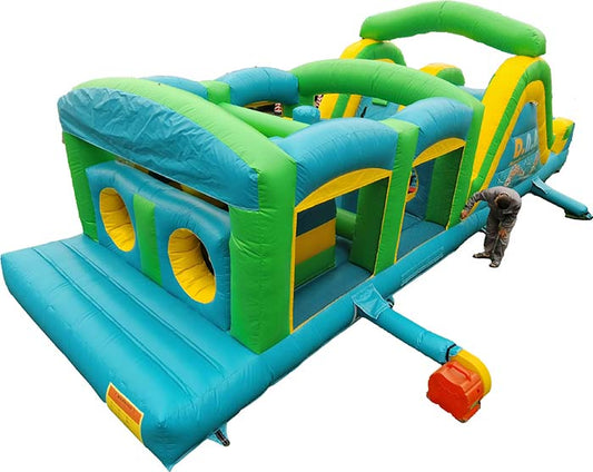 33ft Dual Challenge Inflatable Obstacle Course