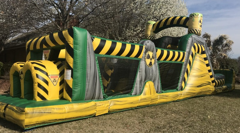 47ft Construction Zone Inflatable Obstacle Course