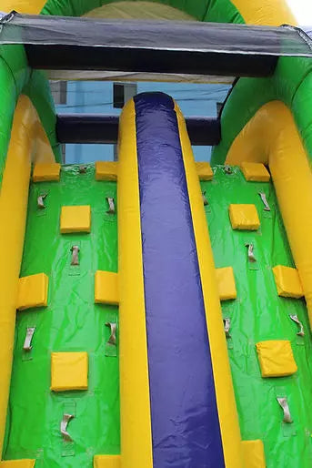 Square Run Inflatable Obstacle Course Climbing Wall