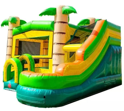 Jungle Bounce House With Slide
