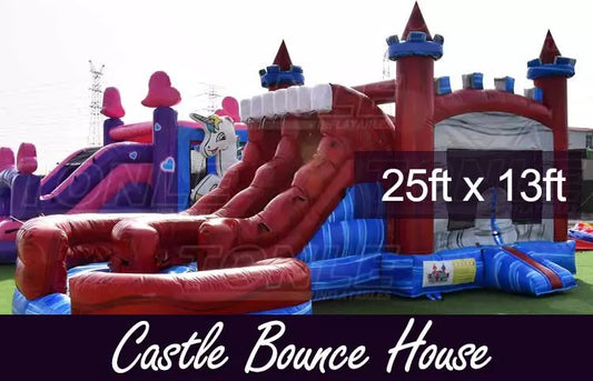 Castle Bounce House With Double Slide