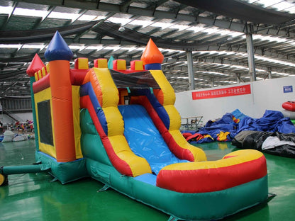 Wet or Dry Castle Bounce House With Slide