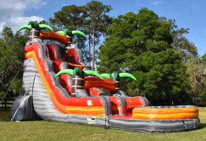 Tropical Jungle Inflatable Water Slid