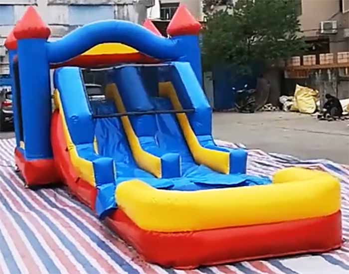Inflatable Double Slide Bounce House Combo 