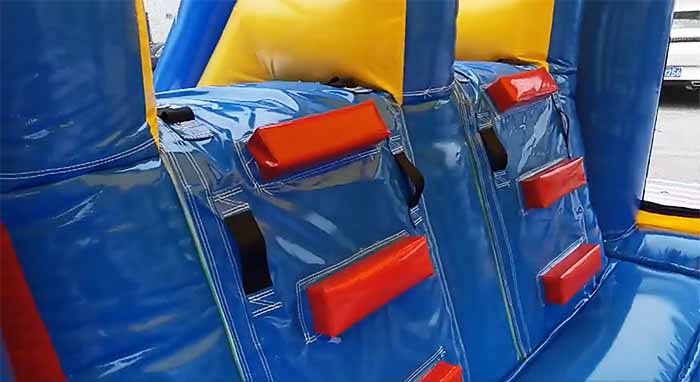 Inflatable Double Slide Bounce House Combo Inside Ladder