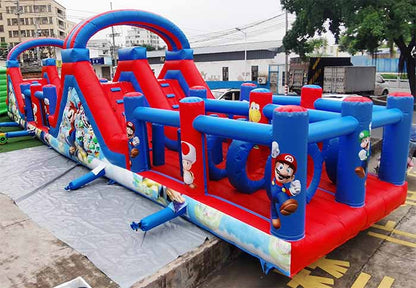 Mario Bros Inflatable Obstacle Course Entry