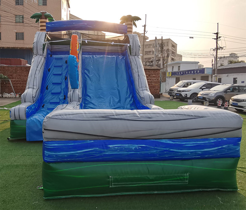 Palm Tree Surf Boards Inflatable Water Slide