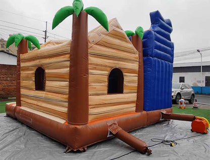 Pirate Jungle Bounce House With Slide