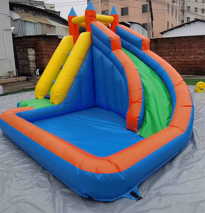 Small Inflatable Slide With Pool