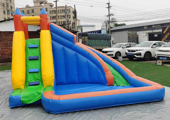 Small Inflatable Water Slide With Pool