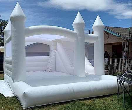 White Castle Bounce House With Slide